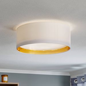 TK Lighting Bilbao plafondlamp, wit/goud, Ø 45 cm