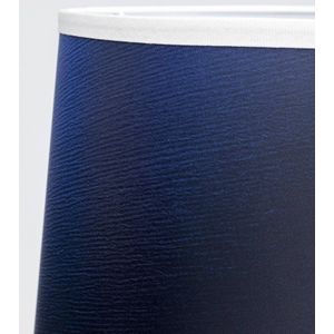 Kare Two Face tafellamp, blauw, textiel, porselein, 65 cm