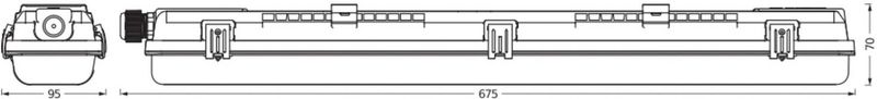 LEDVANCE Submarine PCR 60 G13 T8 840 2x7W vochtbestendige lamp