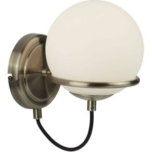 Searchlight Wandlamp Sphere met bolkap van glas