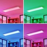 Lindby Smart LED plafondpaneel Kjetil 120 x 30 cm Tuya RGB CCT