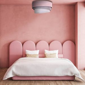 Duolla Plafondlamp Pastell Trio Ø60cm roze/grijs