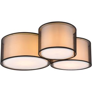 Trio Lighting Burton plafondlamp, 65x55cm, drie kappen