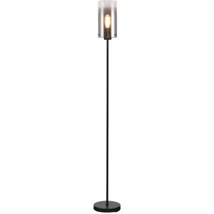 Freelight Ventotto vloerlamp, zwart/rook, hoogte 165 cm, metaal/glas