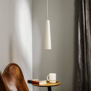 SOLLUX LIGHTING Hanglamp Lectra van keramiek in kegelvorm