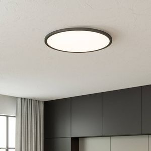 Brilliant LED plafondlamp Tuco CCT, dimbaar, zwart Ø 50 cm