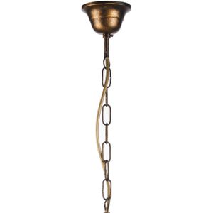 ONLI Delia kroonluchter, bronskleurig, 5-lamps, Ø 68 cm