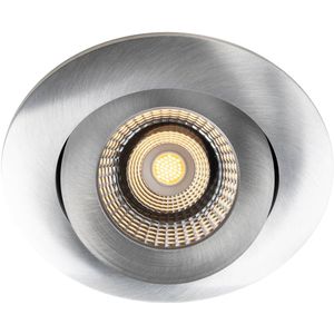 The Light Group SLC One 360° LED inbouwlamp Dime LED aluminium