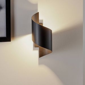 EMIBIG LIGHTING Wandlamp Spiner in de vorm van een spiraal, zwart