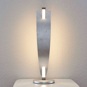 Lucande LED tafellamp Marija in chique zilveren look