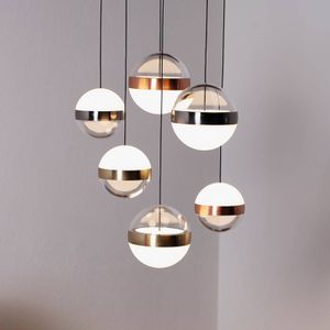 Ideallux Ideal Lux hanglamp Galaxy, 6-lamps, acryl, metaal