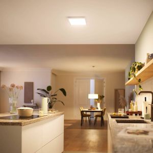 Philips Touch plafondlamp- wit - vierkant - 12 W