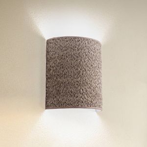 Euluna Wandlamp Boucle van stof, cappuccino
