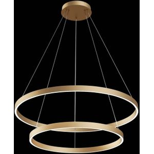 Maytoni Rim LED hanglamp, 840, 2 ringen, messing