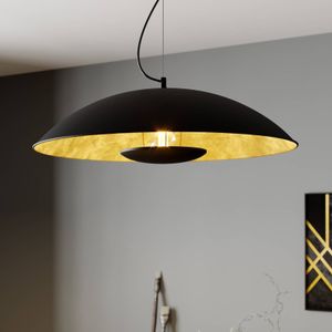 Lindby hanglamp Emilienne, zwart, goudkleurig, Ø 60 cm