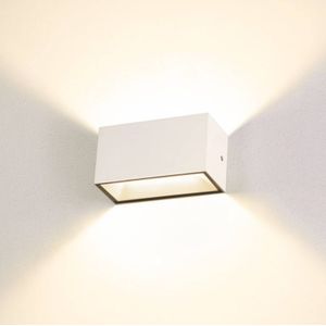 SLV SITRA LED buitenwandlamp Up/Down 20cm wit