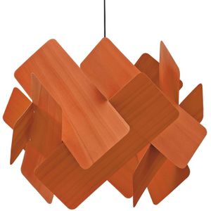 LZF LAMPS LZF Escape hanglamp, kabel zwart Ø 52cm oranje