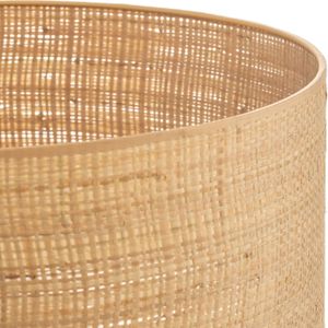Lampenkap Abba E27 Ø40/hoogte 20cm, rotan HELAM, hout licht, Hout