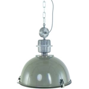 Steinhauer Bikkel - olijfgroene industriële hanglamp