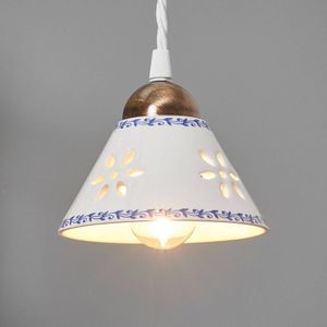 Ceramiche Hanglamp NONNA van wit keramiek