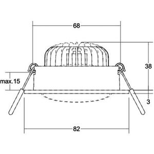 BRUMBERG BB35 RC driver ronde aansluitdoos structuur wit