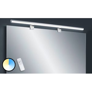 Helestra Wandlamp Gaia, dimbaar, chroom / zilver, Badkamer, metaal, Modern, Wandlamp