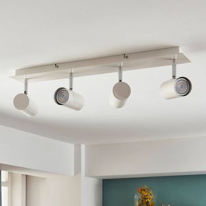 Lindby Plafondspot Iluk met witte finish, 4-lamps