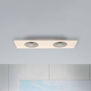 JUST LIGHT. Plafondventilator Flat-Air, CCT, wit, 120x40cm