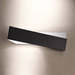 Linea Light Wandlamp Zig Zag in zwart-wit, 43 cm