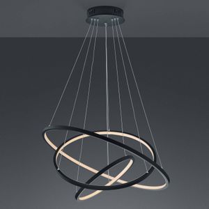 Trio Lighting Trio WiZ Aaron smart LED hanglamp, antraciet