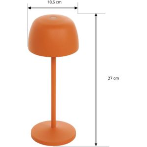 Lindby LED tafellamp Areitty, oranje, set van 2