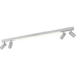 LED plafondlamp PURE Lines, 120 cm, zilver, afstandsbediening