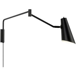 Dyberg Larsen Noa wandlamp met scharnier, zwart