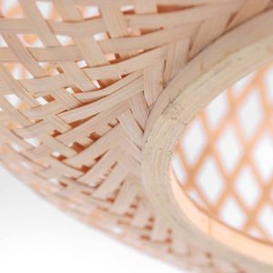 Steinhauer Bamboe-plafondlamp Maze, naturel