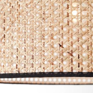 Brilliant Boogvloerlamp Wiley met rotan