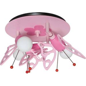 Elobra Plafondlamp Vlinder voor kinderkamer, 3-lamps