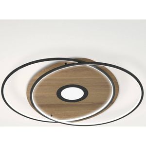 Q-Smart-Home Paul Neuhaus Q-AMIRA LED plafondlamp ovaal, bruin