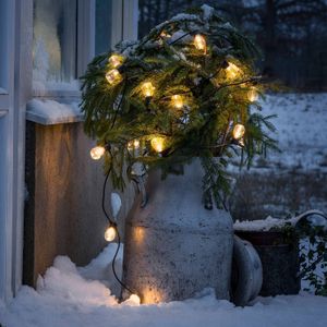 Konstsmide Christmas Lichtketting bier tuin 20 druppels helder amber