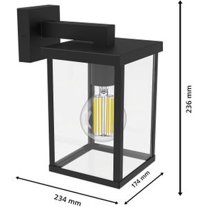 Philips Bellini buitenwandlamp, 23,6 cm x 17,4 cm