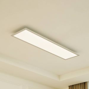 Arcchio LED paneel Lyndra, 120 cm, zilver, aluminium, dimbaar, CCT