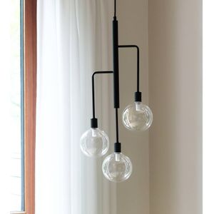 Dyberg Larsen Chester hanglamp, rookgrijs/zwart