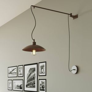 Eco-Light Wandlamp Eldorado met dwarsarm, zwart