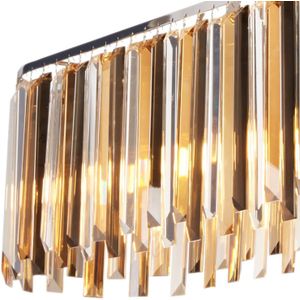 Searchlight Hanglamp Clarissa met kristallen prisma's, 100 cm