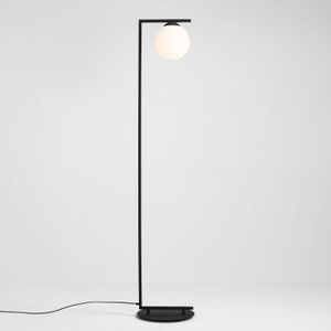 ALDEX Vloerlamp Zac met bolkap, zwart