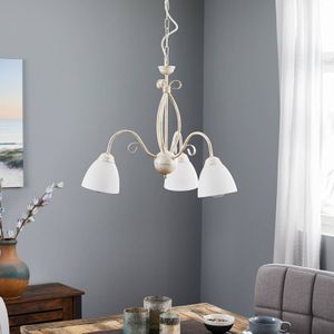 Lamkur Hanglamp Adoro, 3-lamps, wit
