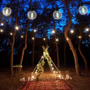 Etopgo 2 Stuks Lichtslingers Op Zonne-energie – 5 Meter Koperdraad Met 50 LED’s – 8 Verlichtingsmodi – IP65 Waterdicht – Weerbestendig Voor Tuin, Balkon En Terras – Automatisch Dag/nacht