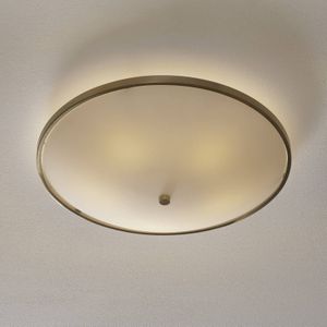 ORION - TALYA - Plafondlamp - Oud-messing - Gelakt Ijzer, Opaalglas - Diameter 56,5 cm