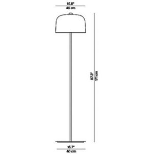 Luceplan Zile vloerlamp, duifgrijs mat