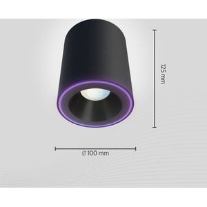 Calex Smart Halo Spot LED plafondspot, zwart