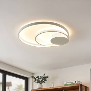 Lindby Nerwin LED plafondlamp, rond, wit